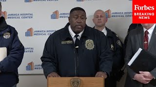 NYPD Officials Give Update On Deadly Mass Stabbing Attack In Queens