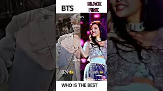 BTS VS BLACK PINK WHO IS THE BEST||LISA VS BTS||KING VS QUEEN||btsblackpinkshorts taehyunglisa