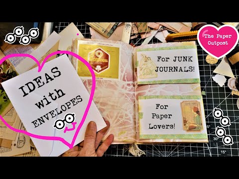 NEVER ENDLESS PAGE IDEAS for JUNK jOURNALS! Ep 8! Envelope Ideas! The ...