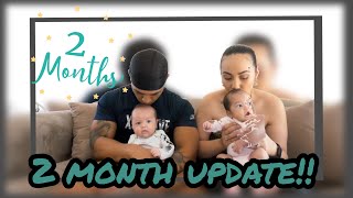 THE TWINS 2 MONTH UPDATE!