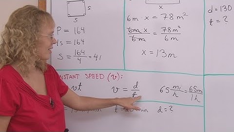How to use the formula for distance, rate (speed), and time to solve problems