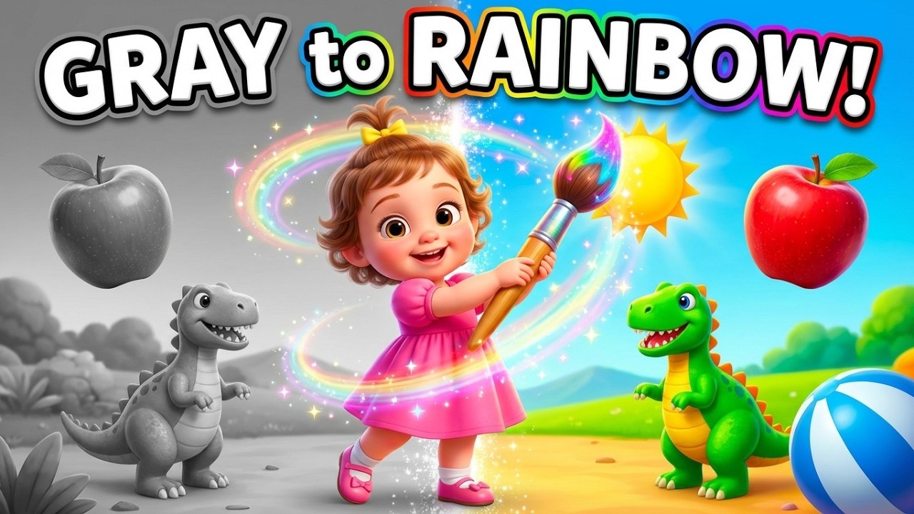 WOW! Magic Colors Song! 🌈 Red, Yellow, Green & Blue | Nursery Rhymes by Cute Mary