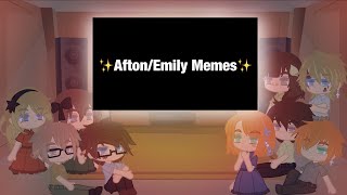 William and his Past Classmates React to Future Afton/Emily memes [link to videos in desc.]