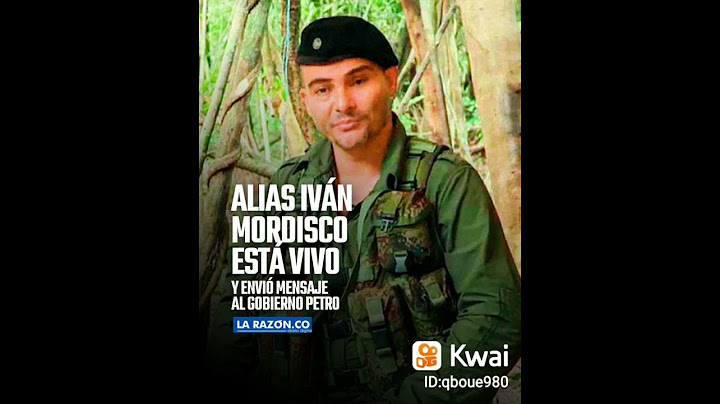 Alias Iván Mordisco está vivo, reapareció en un video acogiendo propuesta de cese al fuego.