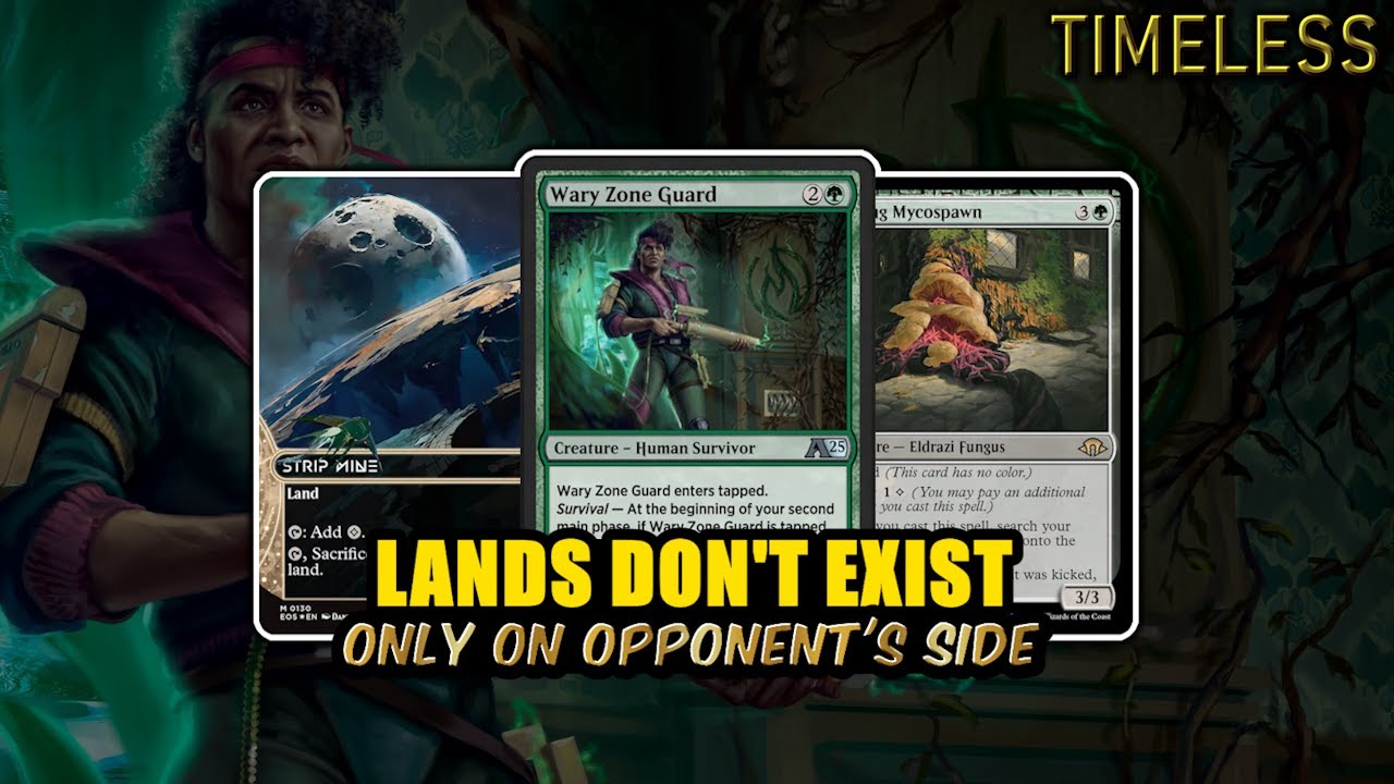 What Strip Mining Every Turn Looks Like – Golgari Strip | Timeless BO3 | MTG Arena