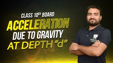 “Acceleration Due to Gravity at Depth ‘d’ | Concept Explained with Derivation & Formula |