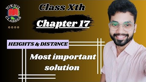ICSE Class 10 | Chapter 17 | Height and distance | Important question | Op Malhotra Solution