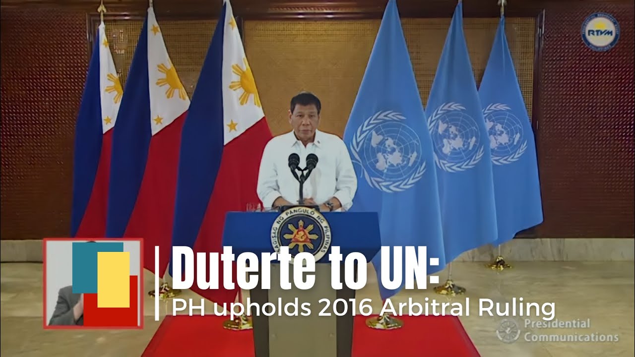 Duterte to UN: PH upholds 2016 Arbitral Ruling - YouTube