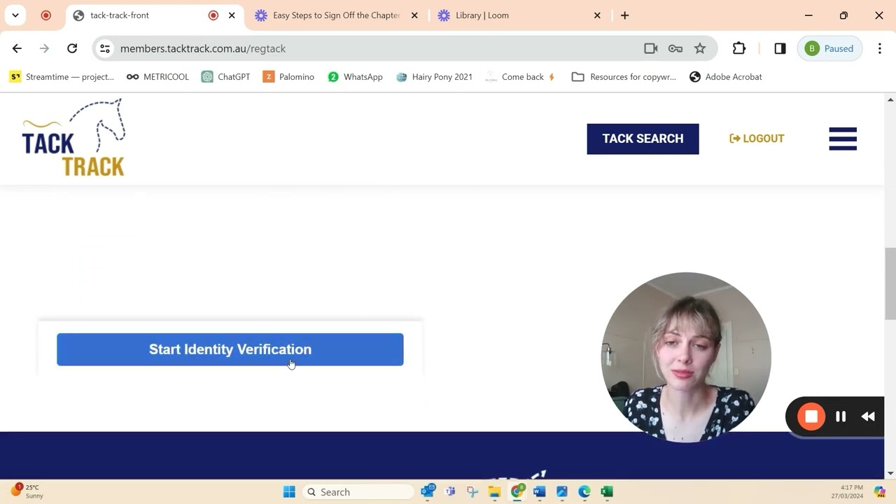 Learn how to sign up to Tack Track - it's this easy!