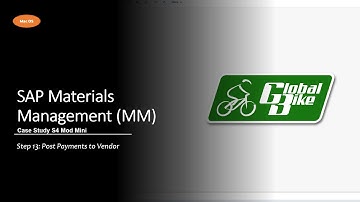SAP Materials Management | Step 13: Post Payments to Vendor | Mac OS