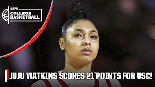 JuJu Watkins scores 21 points for USC in win vs. Oregon! 🔥 | ESPN College Basketball