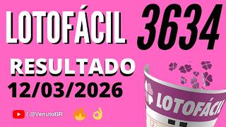 🍀 LOTOFÁCIL RESULT 3634