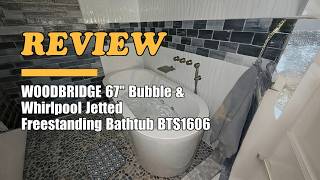 WOODBRIDGE 67" Bubble & Whirlpool Jetted Freestanding Tub - Review 2026