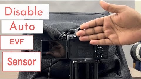 Enable or disable Auto Viewfinder Sensor || Sony a7siii📸