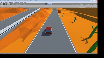 Low Poly racing game template Unity 2018