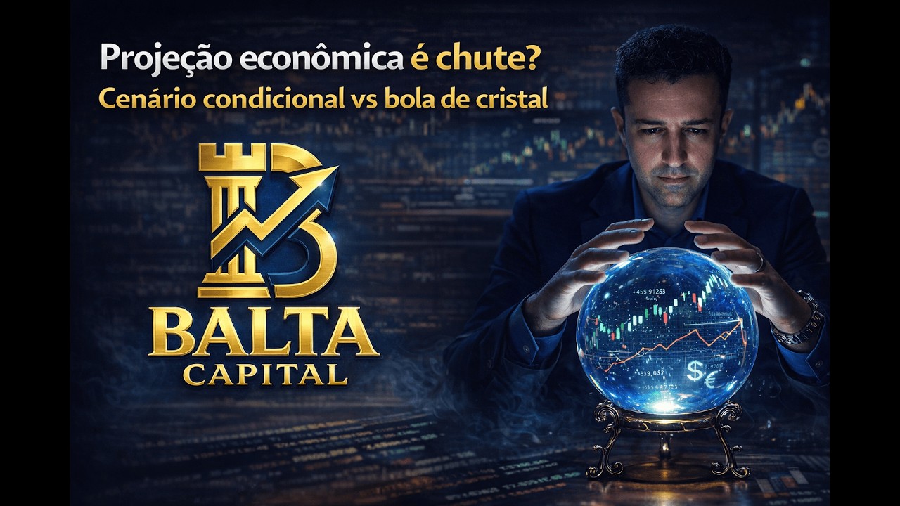 Projeção econômica é chute? Cenário condicional vs bola de cristal