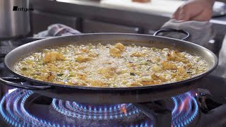 Cauliflower and Cod Paella by Chef Amadeo Cauliflower and Cod Paella by Chef Amadeo