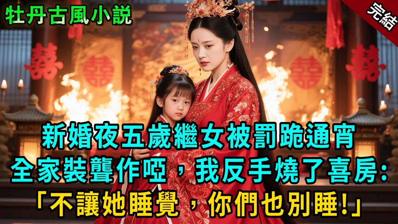 完結救贖爽文：新婚夜五歲繼女被罰跪通宵，全家裝聾作啞，我反手燒了喜房：不讓我女兒睡覺，你們也別想睡！#小説 #原創 #古風 #古言 #大女主 #爽文 #萌娃 #反轉 #逆襲 #有聲書 #聽書 #完結