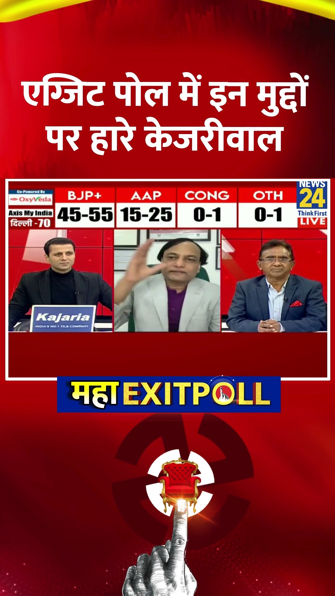 Delhi  Exit Poll 2025 : Exit Poll में इन मुद्दों पर हारे Arvind Kejriwal, वीडियो में देखिए