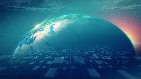 Blue Green Background Globe loop 60sec Stock Motion Graphics