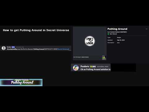 How to get ''Puthing Around'' in Secret Universe! - YouTube