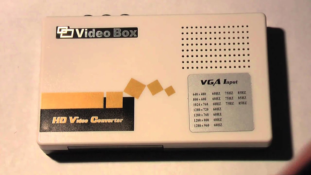 Конвертер сигнала с YPbPr (компонент) или VGA в HDMI