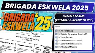 BRIGADA (Action Plan, Letter, ACR) #brigadaeskwela #schoolforms #brigada2025 #deped