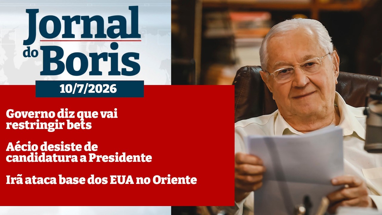 10/07/2026 📰🌐 Notícias do dia com BORIS CASOY via Web Site no YouTube sempre!