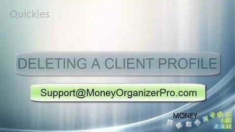 How to Delete a Client Profile