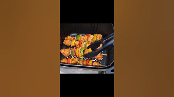 Air fryer Chicken Skewers Kebabs #shorts #airfryer #recipe