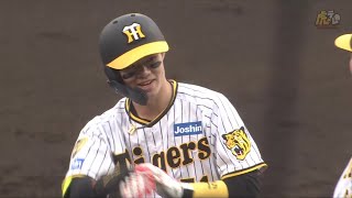 【先発全員安打】7回裏、 #中野拓夢 選手がしぶとい当たりでライトタイムリーヒット！【2024/4/20Ｔ－Ｄ】