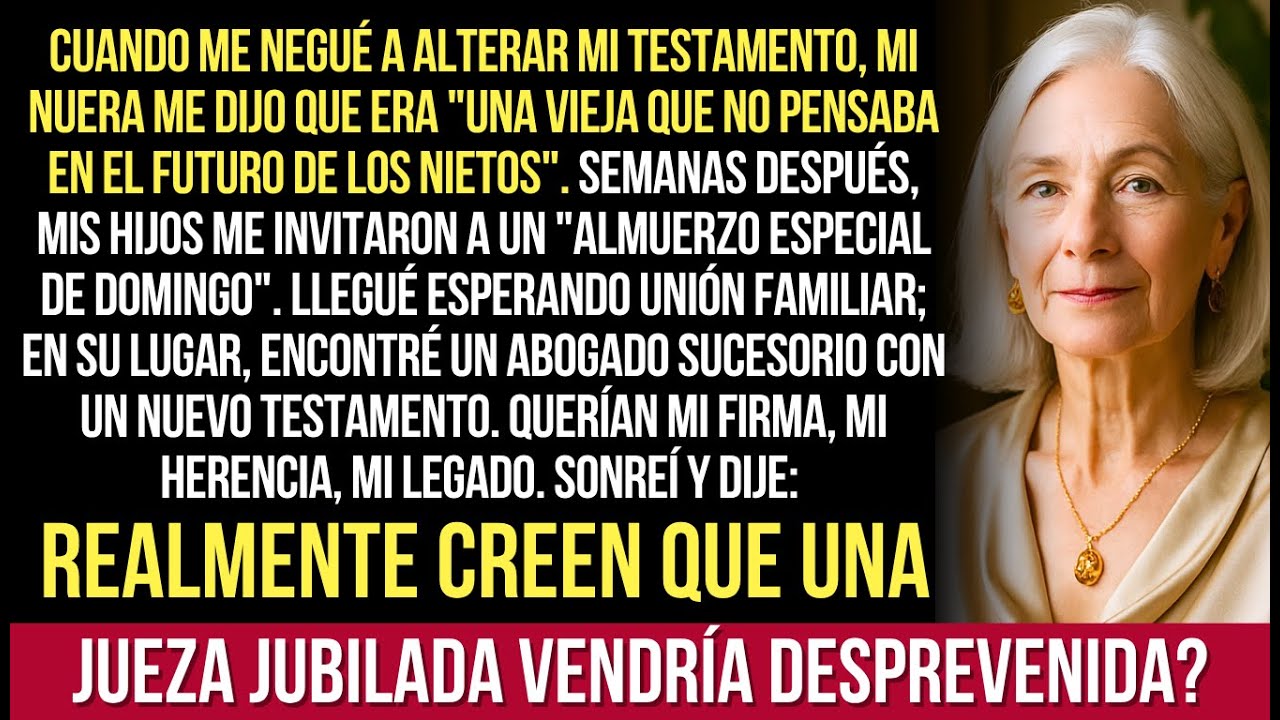 Cuando Me Negué A Cambiar Mi Testamento, Mi Nuera Me Tendió Una Emboscada. Menos Mal Que Yo...