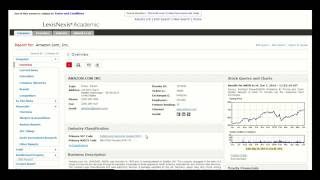 LexisNexis Academic Company Search