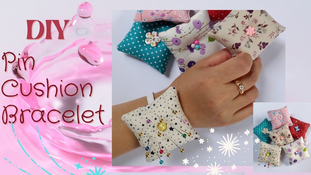 DIY Easy Pin Cushion Bracelet Bantal Jarum Pentul dari Kain Perca