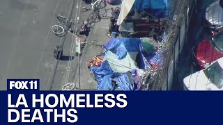 900 homeless deaths reported in LA during 2023