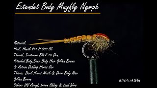 Tying a Mayfly Nymph with an Extended Body - Tied by Matthias Dibiasi - DePunkt Fly