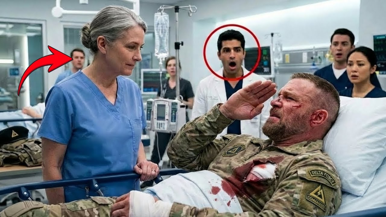 The Doctor Mocked The “Old Nurse” — Until The Delta Force Captain Saluted Her.