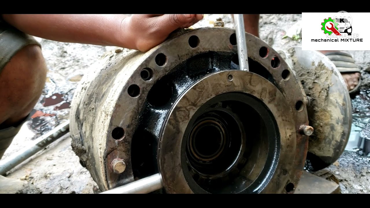 jcb backhue loader rear axle and brakes repair YouTube