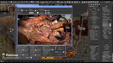Flatiron game level texture baking