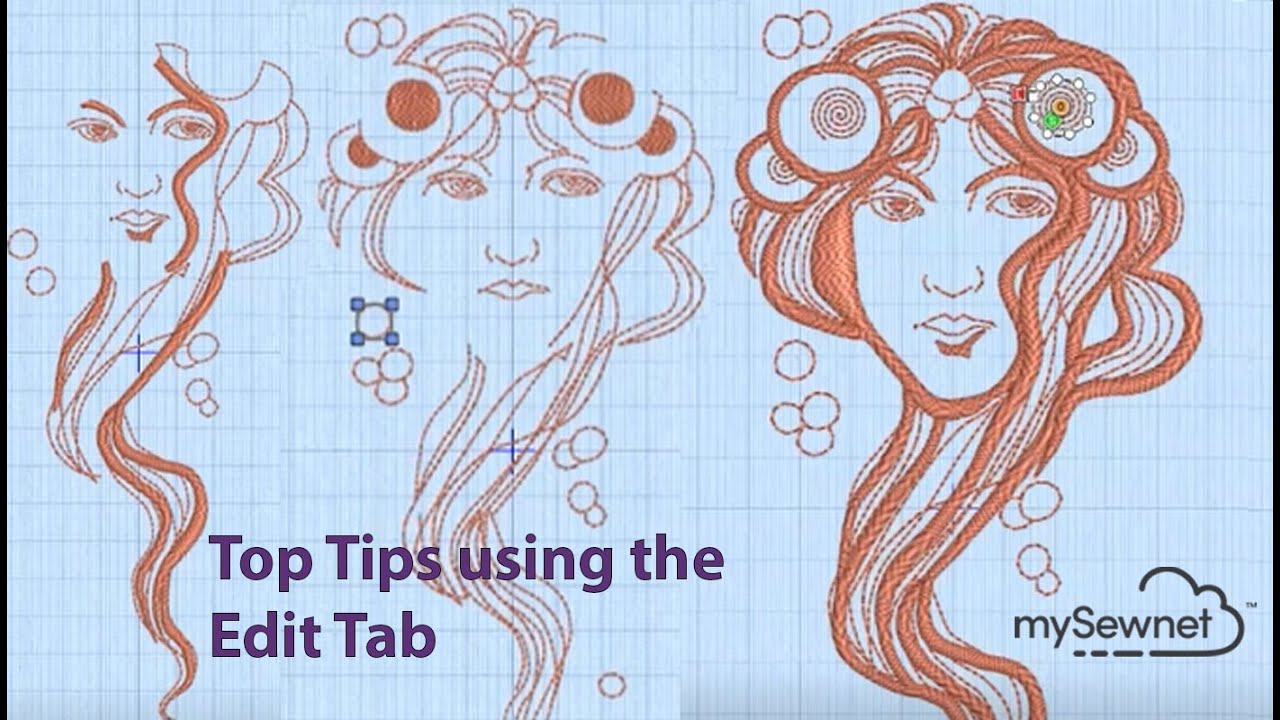 Using the Edit Tab when Digitizing with mySewnet Embroidery