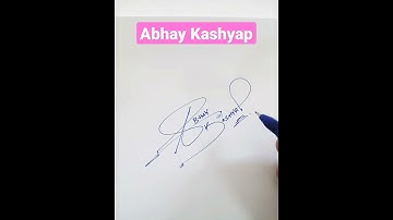 Abhay Kashyap Name Signature Request done