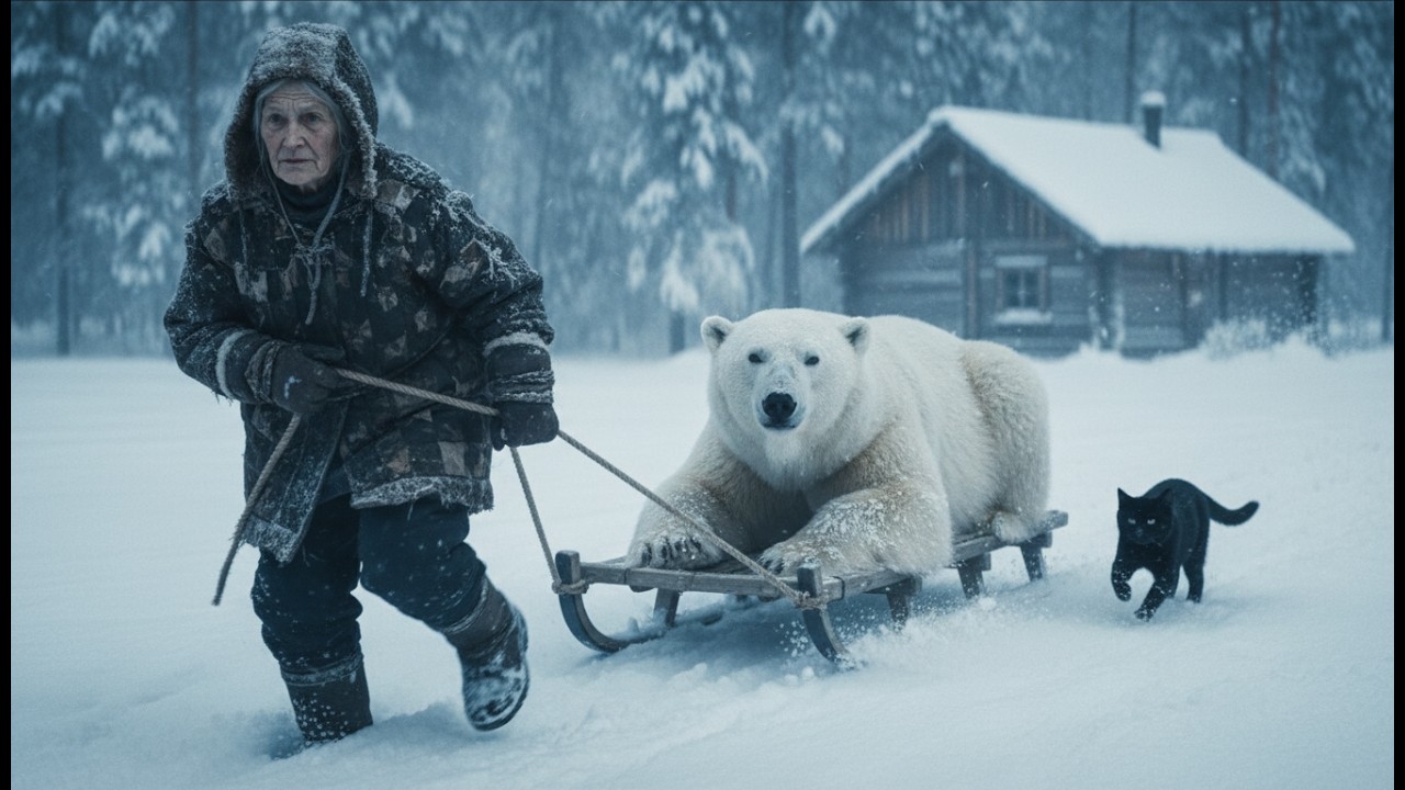 An Elderly Woman Rescues a Freezing Polar Bear and Her Cub in Siberia — A Heart-Touching Story