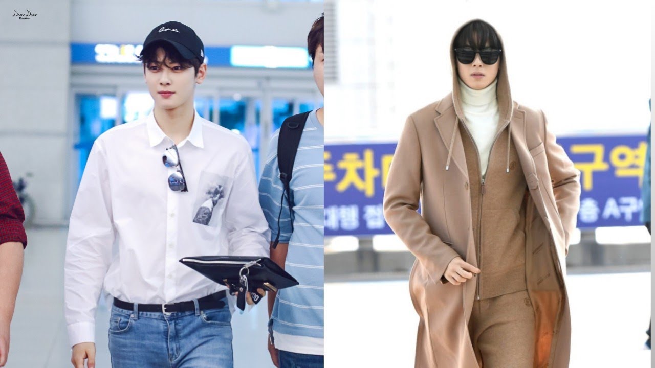 airport fashion cha eun woo of astro kpop