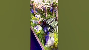 Hobby Plus CR18P Trail Hunter with Mofo RC UPW Wheels Indoor Crawler Course for Axial and Traxxas