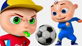 Zool Babies Playing Soccer Five Little Babies Series Cartoon Animation For Children