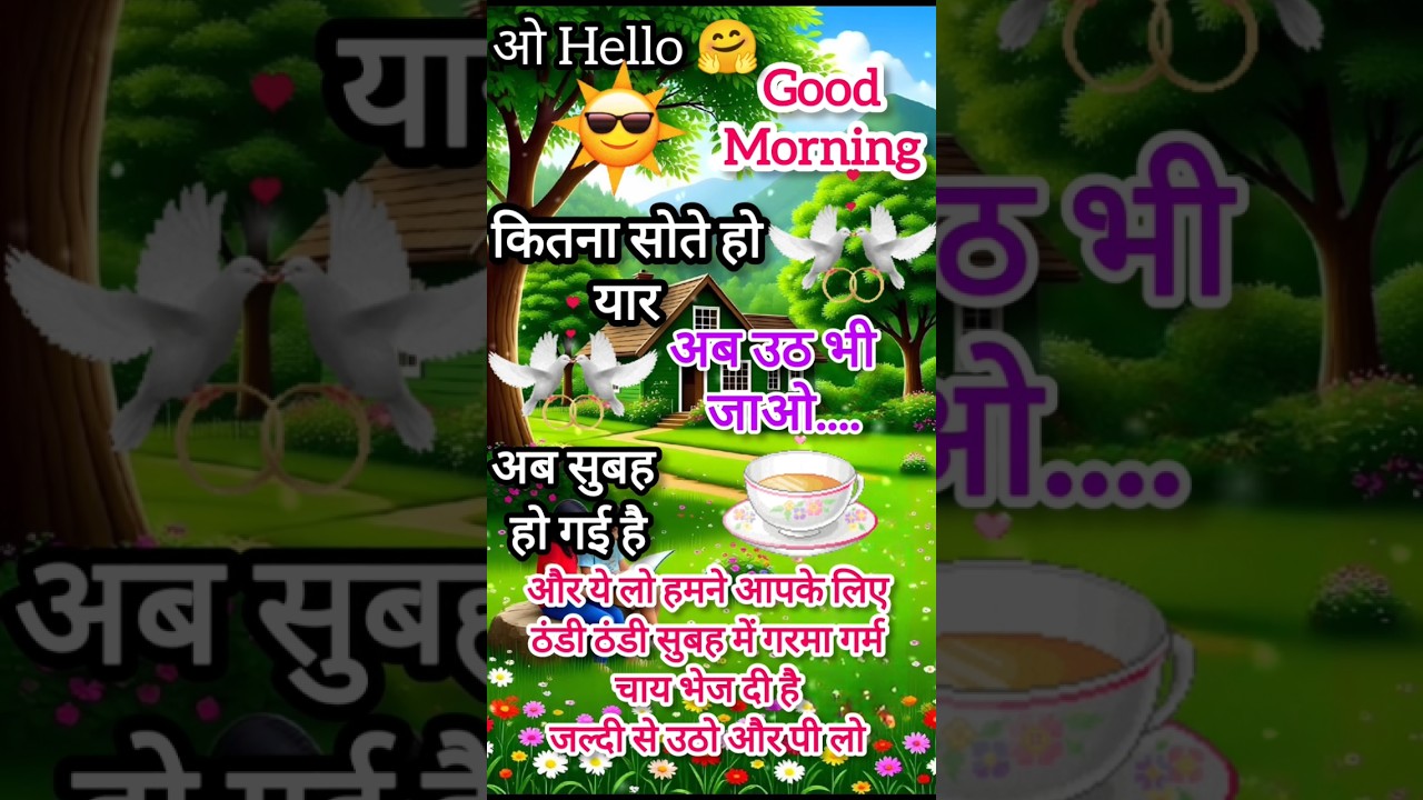 Good Morning status video 🥀🌹🌿 happy new year shayari 