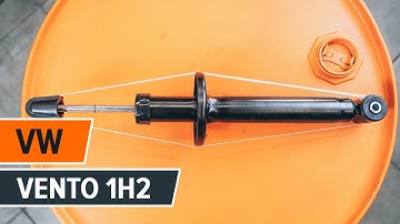 How to change rear shock absorbers and dust boots VW VENTO 1H2 TUTORIAL | AUTODOC