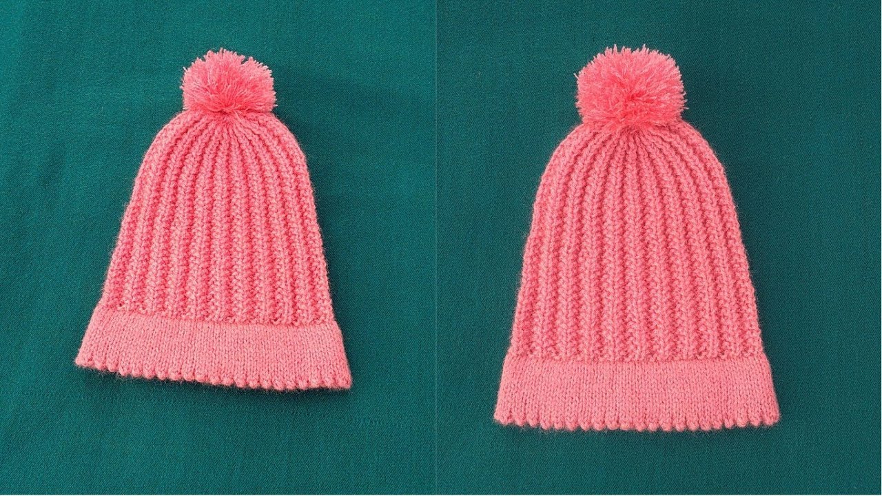Double Sided Cap (knitting) in hindi YouTube