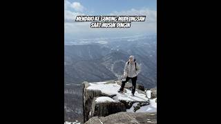 MENDAKI KE GUNUNG MUDEUNGSAN SAAT MUSIM DINGIN