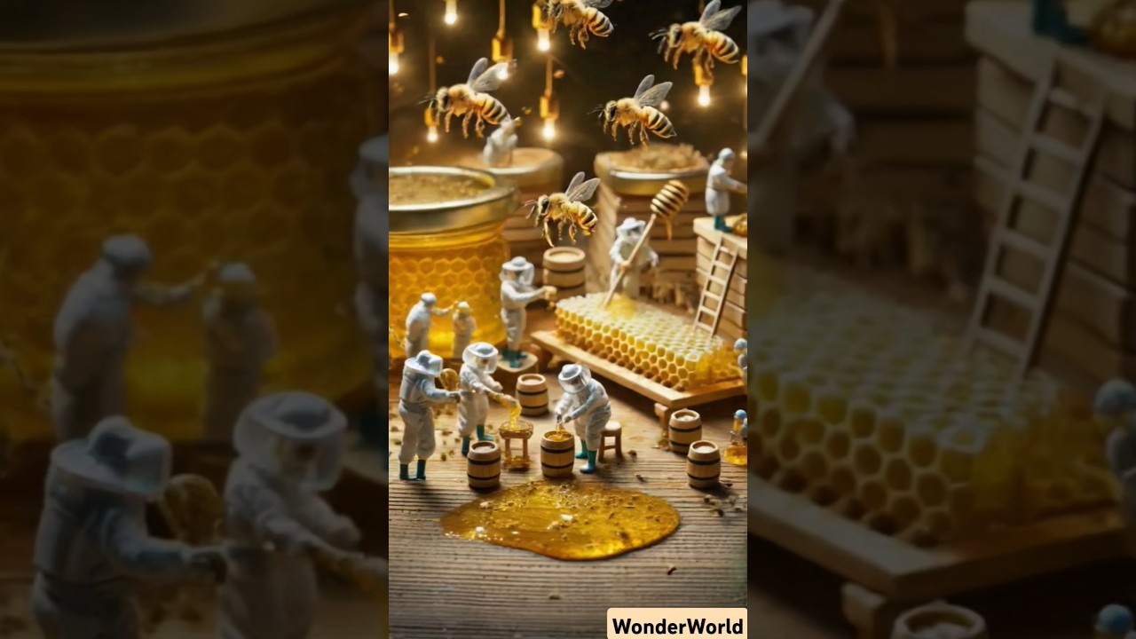 How the Honey is made and packed by tiny workers | Tiny People 
